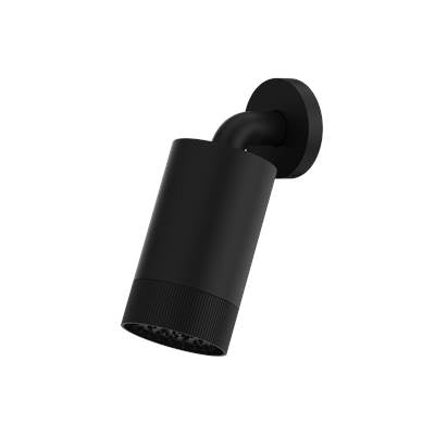 Aquabrass ABSCSPT67BK - Spt67 Shwhd W/Wall Arm-Textured Ring