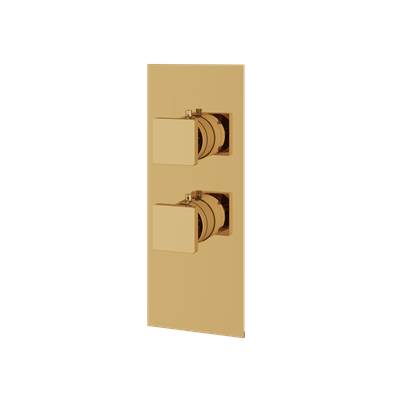 Aquabrass ABSTS3195PGD - S3195 Square Trim Set - T12001 Valve