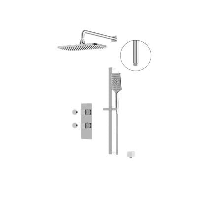 Aquabrass ABSZMIAMIBOX01PC - Miamibox 01 Shower Faucet- 2Way Shared