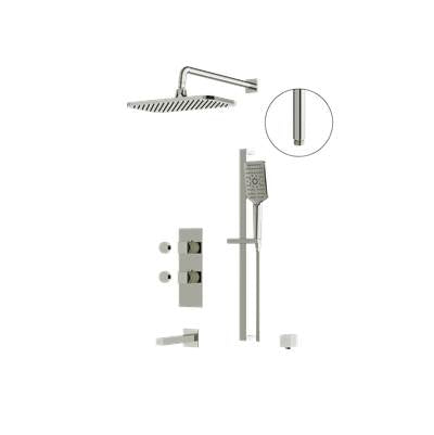 Aquabrass ABSZMIAMIBOX02GPN - Miamibox2 Tub/Shower Faucet-3W Non Share