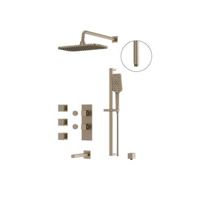 Aquabrass ABSZMIAMIBOX03GBN - Miamibox3 Shower Faucet-3W Non Shared