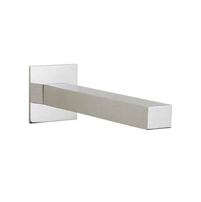 Aquabrass ABSC11732BN - 11732 Square Slip-Fit Wallmount Spout & Flange 7''