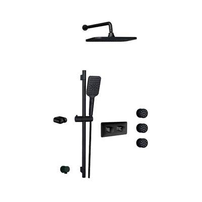 Aquabrass ABSZINABOX03EBK - Inabox 3 Shower Faucet - 3 Way Shared - T12123 Valve Required