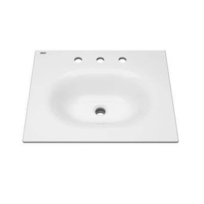 American Standard 1297008.020 - Studio® S 24-Inch Vitreous China Vanity Sink Top 8-Inch Centers