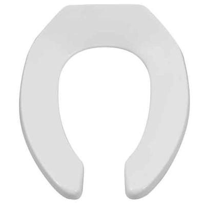 American Standard 5901100SS.020 - Commercial Heavy Duty Open Front Elongated Toilet Seat With Everclean® Surface And Self-Sustaining Hinges