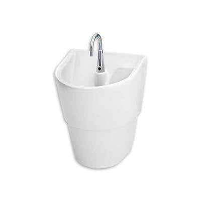American Standard 9118111.020 - Infection Control Wall-Hung Everclean Sink With Shroud, A-M Drain And A-M P-Trap