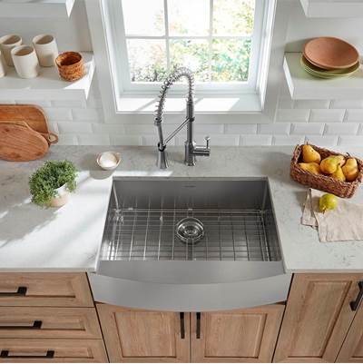 American Standard 18SB.9302200A.075 - Pekoe® 30 X 22-Inch Stainless Steel Single-Bowl Farmhouse Kitchen Sink