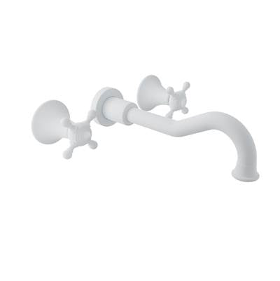 Baril B16-8041-00L-BB - Two Handles Wall-Mounted Lavatory Faucet, Drain Not Included