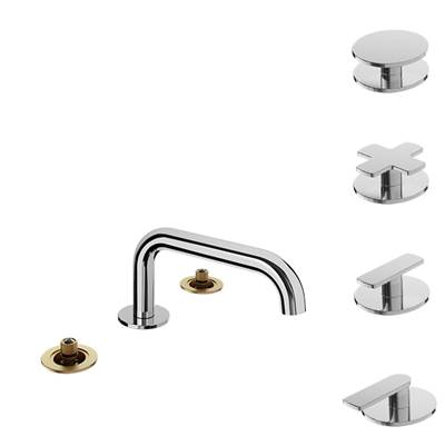 Baril B80-8003-1PL-BB - 8" C/C Lavatory Faucet (Without Handle), Drain Included