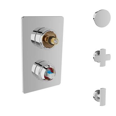 Baril T80-9192-00-BB - Trim Only For Pressure-Balanced Shower Control Valve With 3-Way Diverter (Without Handle)