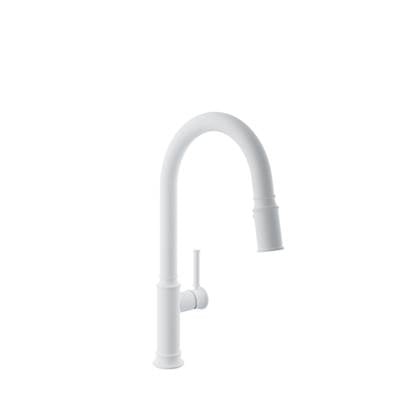 Baril CUI-3040-02L-BB - High Single-Hole Kitchen Faucet With 2-Function Pull-Down Spray