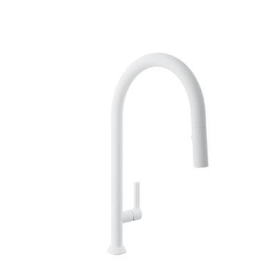 Baril CUI-9335-02L-BB - High Single-Hole Kitchen Faucet With 2-Function Pull-Down Spray