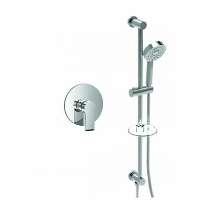 Baril Pro O22-9139-P6-CC - Pressure Balanced Shower Faucet With Sliding Rail Shower Set