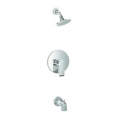 Baril Pro O22-9149-W1-CC - Pressure Balanced Shower Faucet With Shower Head And Tub Filler