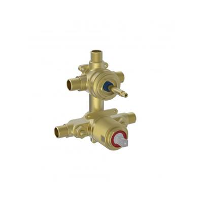 Baril Pro RVA-9191-P0-P - Rough-In Pressure Balanced Volume Control Valve With 3-Way Diverter - Pex Connections