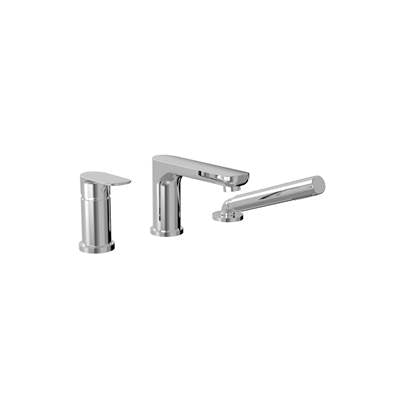 Baril Pro T30-1300-PB-CC - Trim For Pressure Balanced 3-Pieces Deck Mount Tub Filler With Hand Shower