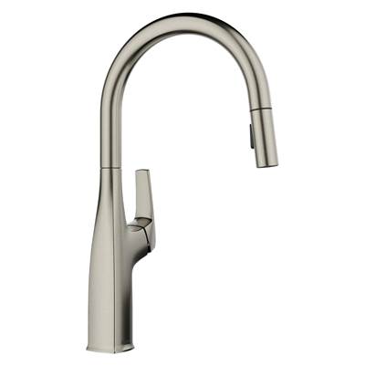 Blanco 443249 - Blanco Rivana High Arc 1.5 Gpm Satin Platinum