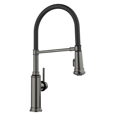 Blanco 443264 - Blanco Empressa Semi Pro 1.5 Gpm Satin Dark Steel