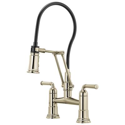 Brizo 62274LF-PN - Articulating Bridge Faucet