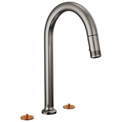 Brizo 62506LF-BNXLHP-L - Arc Spout 2H Pull-Down Widespread