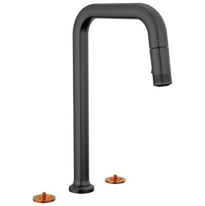 Brizo 62507LF-BLLHP - Square Spout 2H Pull-Down Widespread