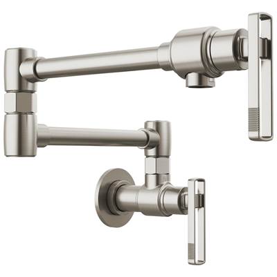 Brizo 62807LF-SS-L - Void Handle Wm Pot Filler