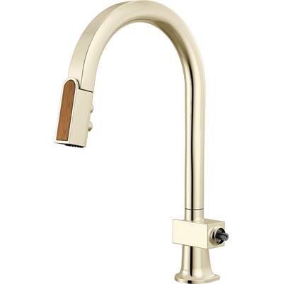 Brizo 63022LF-PNWDLHP - Pull-Down Faucet With Arc Spout - Less H