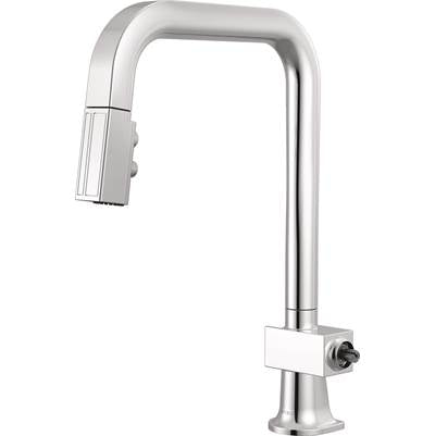 Brizo 63023LF-PCLHP - Pull-Down Kitchen Faucet With Square Spout - Less Handle