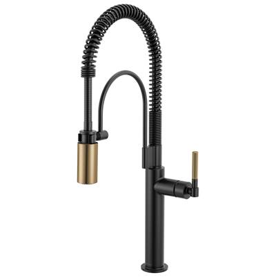 Brizo 63343LF-BLGL - Semi-Professional Kitchen Faucet - Knurl