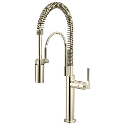 Brizo 63343LF-PN - Semi-Professional Kitchen Faucet - Knurl