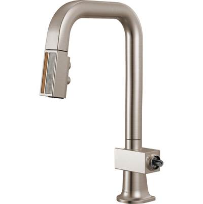 Brizo 63923LF-SSWDLHP - Pull-Down Prep Faucet With Square Spout