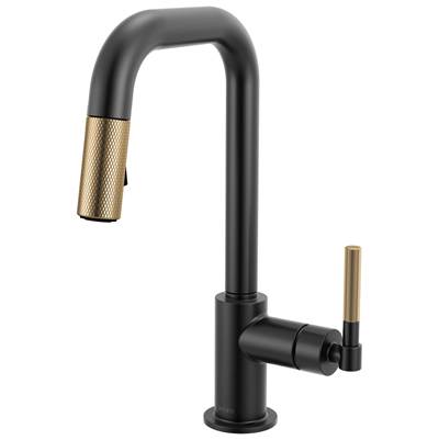 Brizo 63953LF-BLGL - Pull-Down Prep Faucet With Square Spout