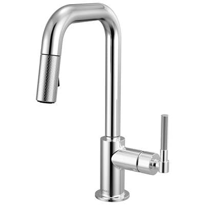 Brizo 63953LF-PC - Pull-Down Prep Faucet With Square Spout