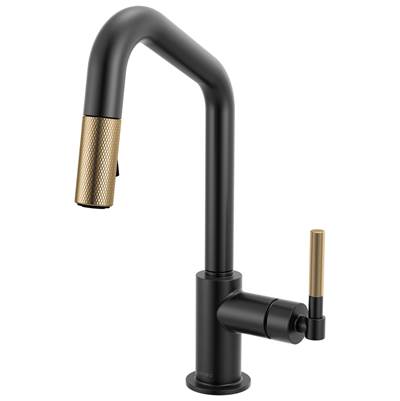 Brizo 63963LF-BLGL - Pull-Down Prep Faucet With Angle Spout -