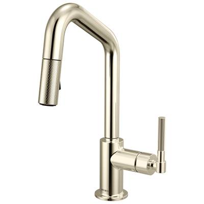 Brizo 63963LF-PN - Pull-Down Prep Faucet With Angle Spout -