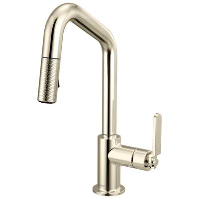 Brizo 63964LF-PN - Pull-Down Prep Faucet With Angle Spout -