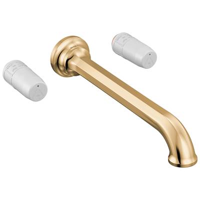 Brizo T70465-PGLHP - Two Handle Wall Mount Tub Filler