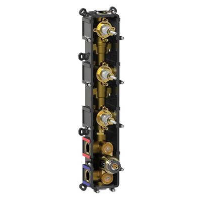 Ca'bano CAOM064 - Thermostatic Rough-In With 3 Push Button Flow Controls