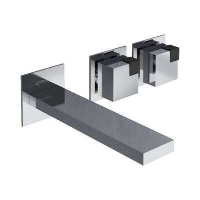 Carimali OCB2502ESTCHMB - Ocube Wall-Mounted Washbasin Mixer