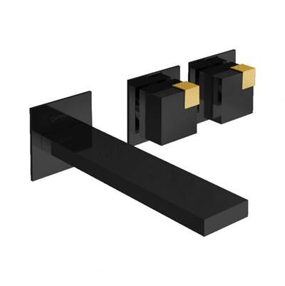 Carimali OCB2502ESTMBBG - Ocube Wall-Mounted Washbasin Mixer