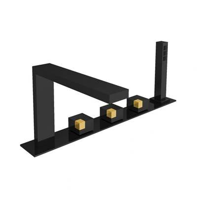 Carimali OCB6501MBBG - Ocube 5-Hole Bath Tub Mixer