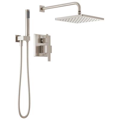 Delta 342701-SP - Raincan Shower Rough & Trim W/ Hs 1L 14S