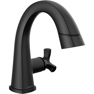 Delta 5776-BLPD-DST - Single Handle Pull Down Bathroom Faucet