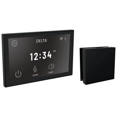 Delta 5CH-550L-BL - Steamscape Linear Square Delu Xe Package Matte Black