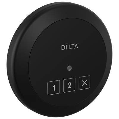 Delta 5CN-220R-BL - Steamscape Round Exterior Con Trol Matte Black