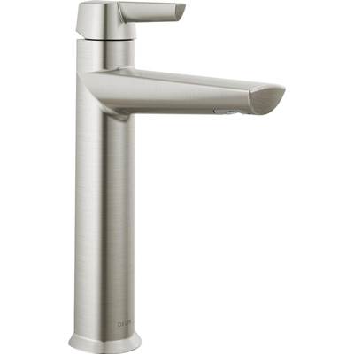 Delta 671-SS-PR-DST - Single Handle Mid-Height Bathroom Faucet