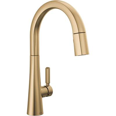 Delta 9191-CZ-PR-DST - Single Handle Pull-Down Kitchen Faucet In Champange Bronze