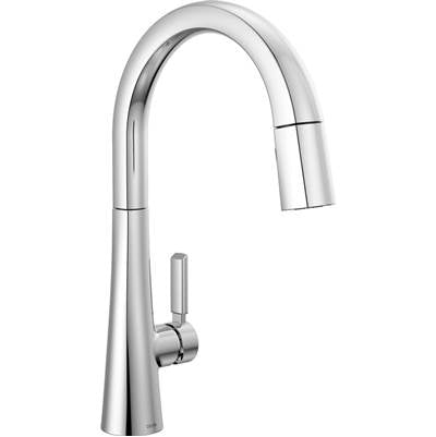 Delta 9191-PR-DST - Single Handle Pull-Down Kitchen Faucet In Chrome Lumicoat