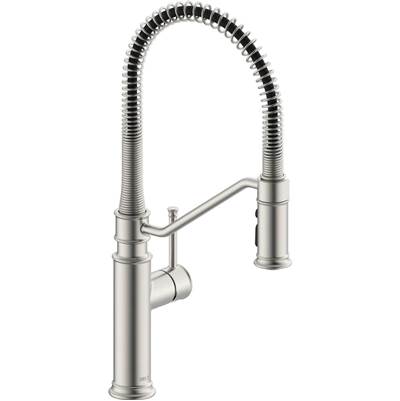 Delta 983LF-SS - Pulldown Industrial Spring Kitchen Faucet