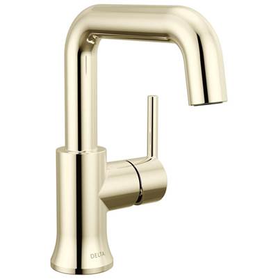 Delta 554HAR-PN-DST - Single Handle Bathroom Faucet - High Arc